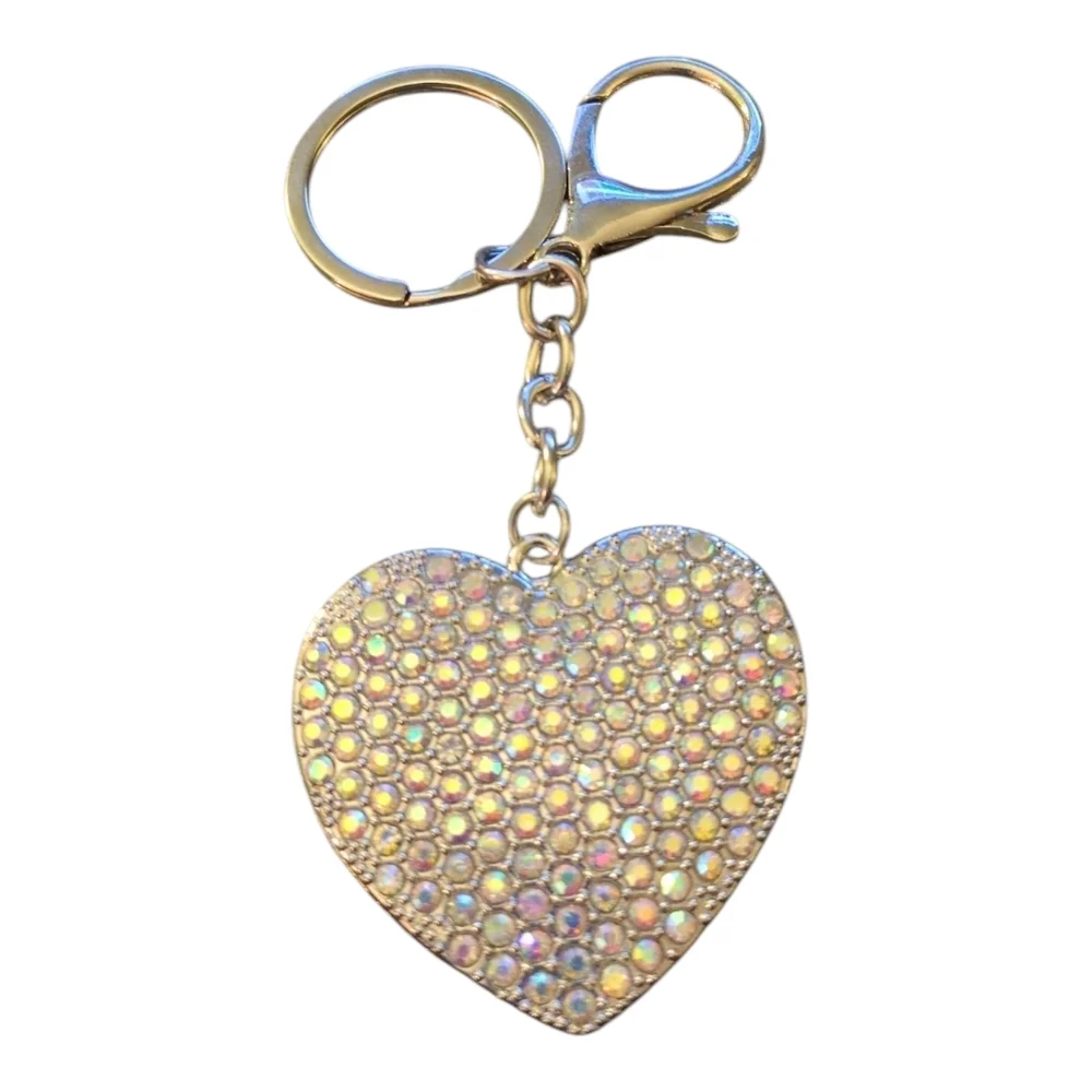 Elegant Gold Heart Keychain - Picture 1 of 2
